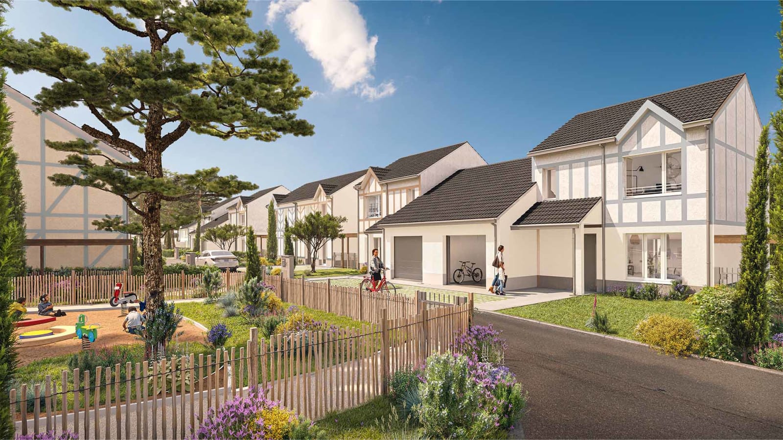 Visuel officiel du programme immobilier neuf Le Domaine de la Croix Saint-Gilles à Saint-Pair-sur-Mer