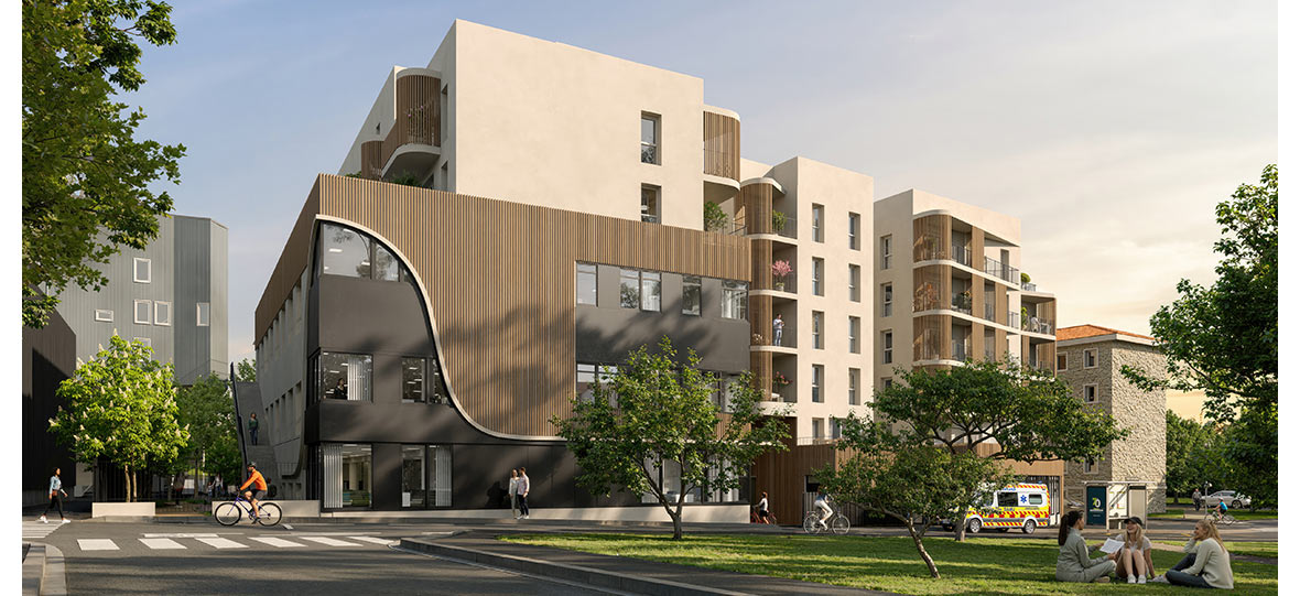 Façades de la résidence Soixante-Treize à La Rochelle