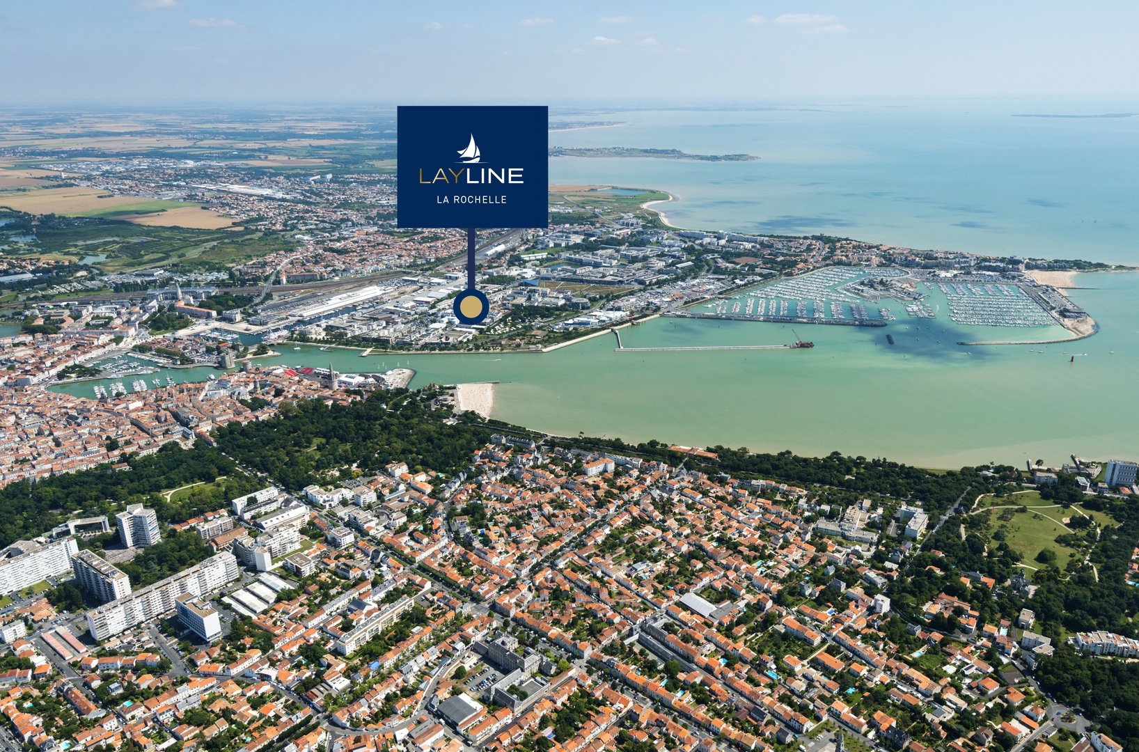 Façades de la résidence Layline à La Rochelle