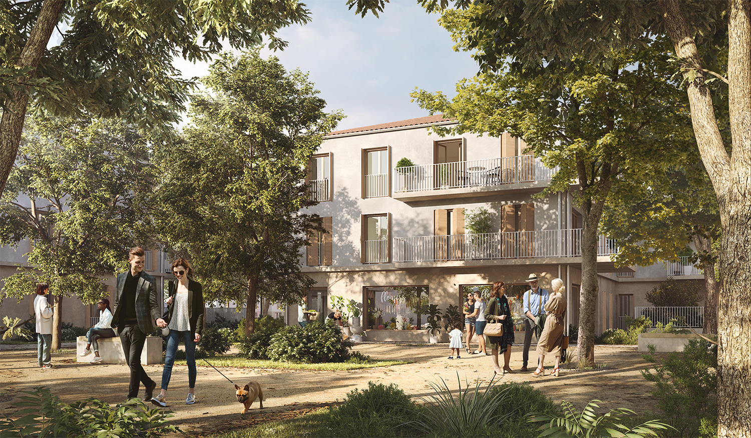 Façades et extérieurs de la résidence Le Parc de l'Envolée