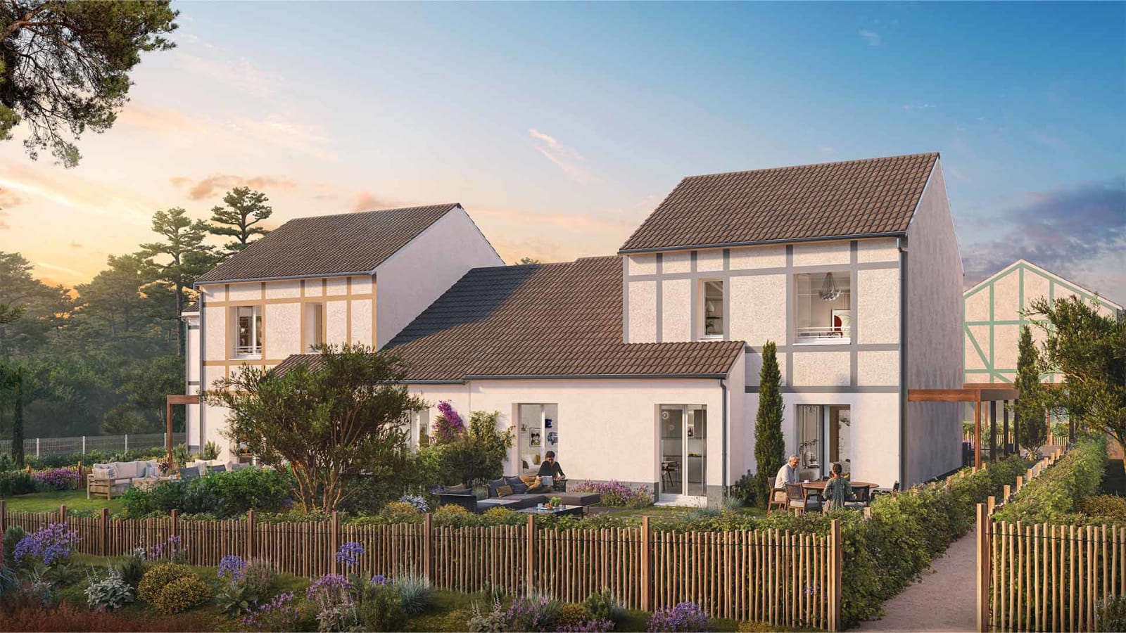 Visuel officiel du programme immobilier neuf Le Domaine de la Croix Saint-Gilles à Saint-Pair-sur-Mer
