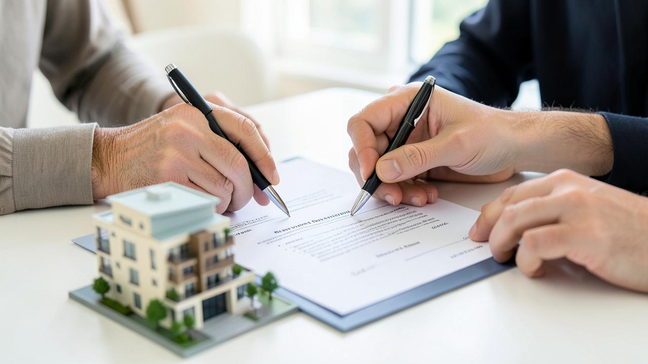 Signature du contrat de réservation d'un logement neuf sur plan