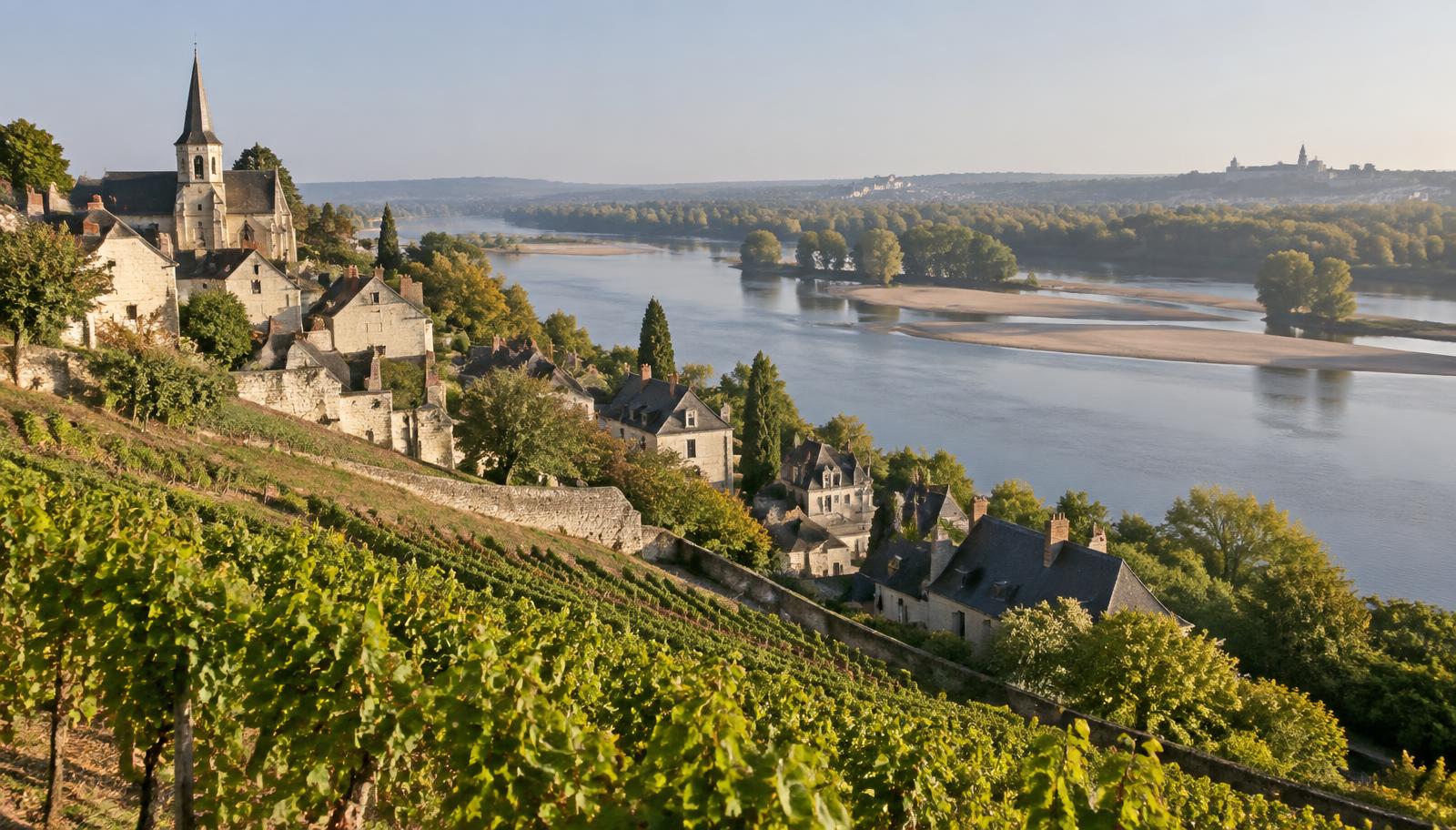 Illustration des paysages urbains et ruraux du département Maine-et-Loire