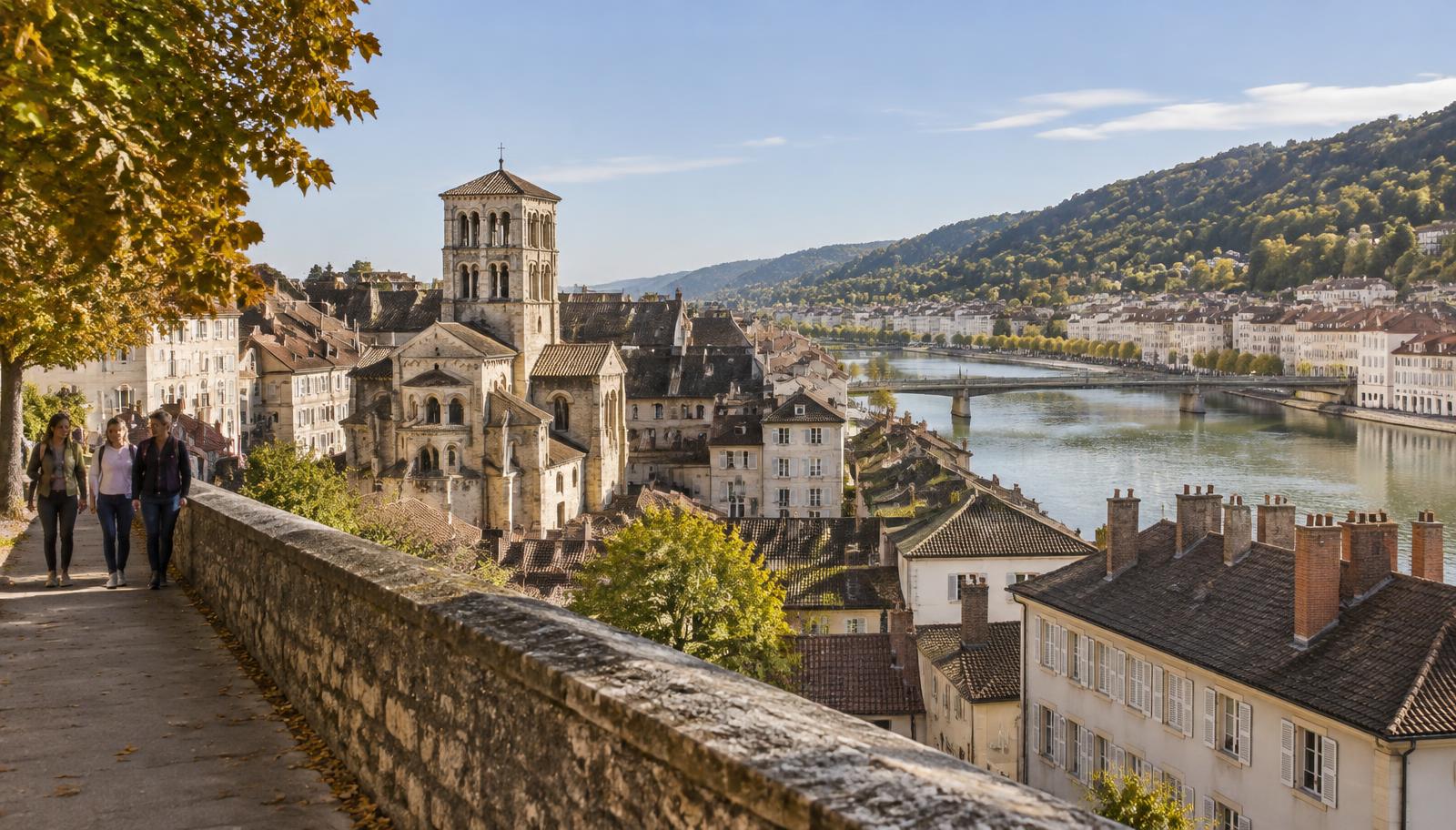 Illustration des paysages urbains et ruraux du département Vienne