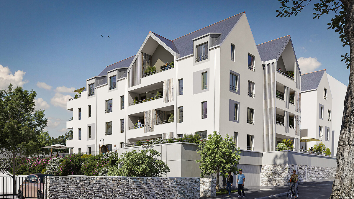 Perspective officielle du programme immobilier neuf Altis à Dinan