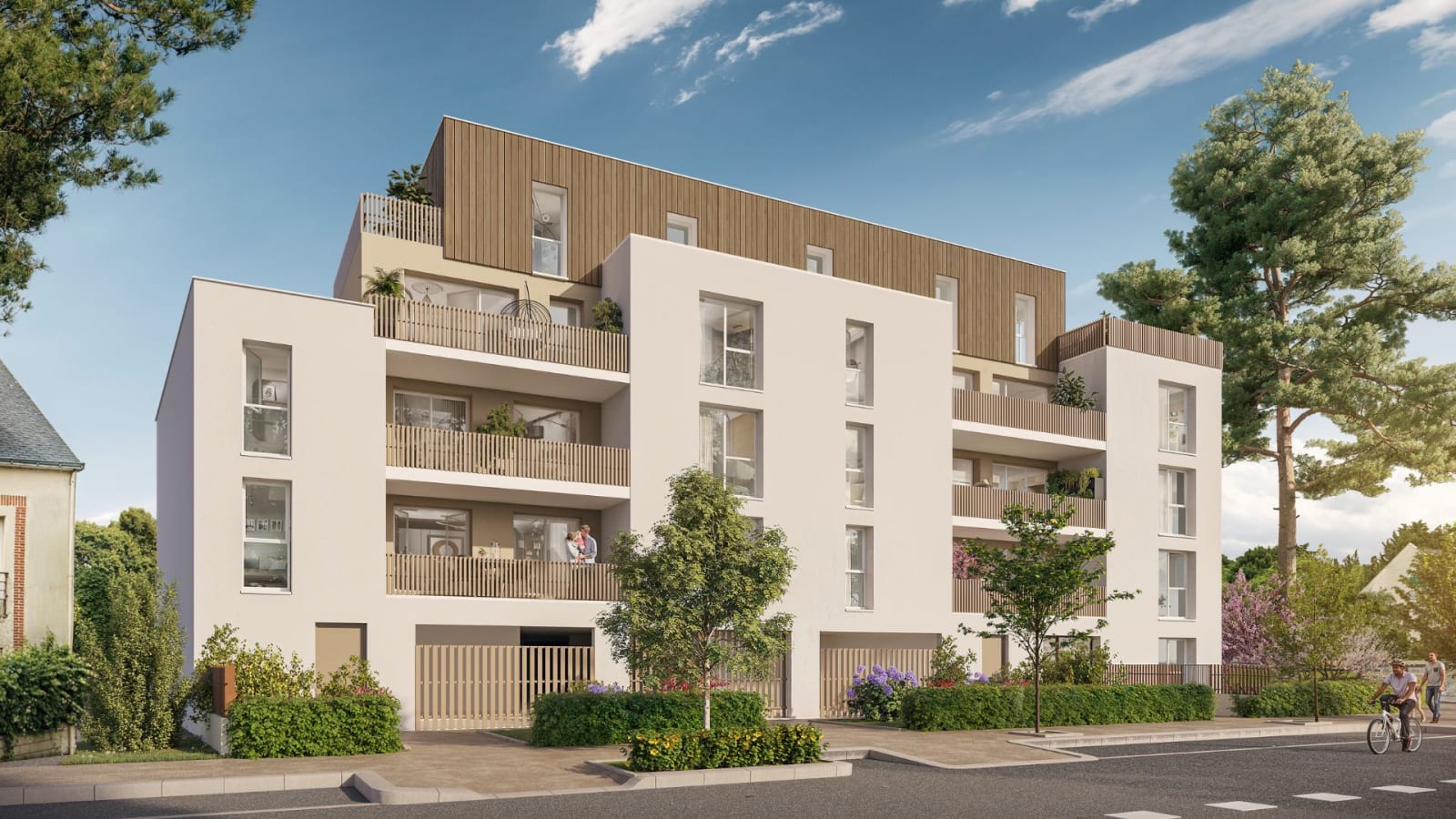 Perspective officielle du programme immobilier neuf Cîméa à Saint-Herblain