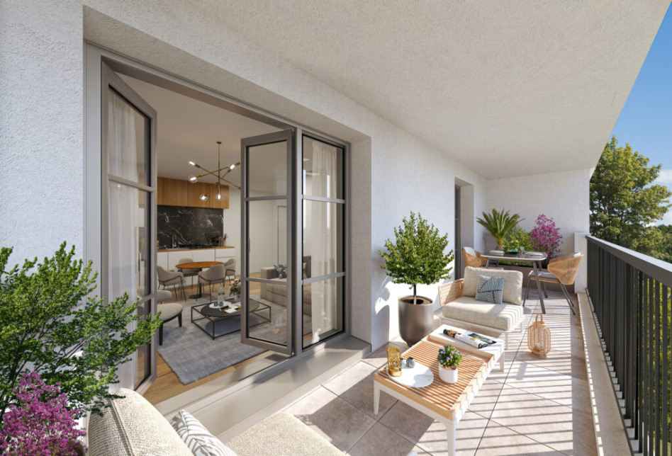 Perspective officielle du programme immobilier neuf Le Clos Ty Guen à Auray