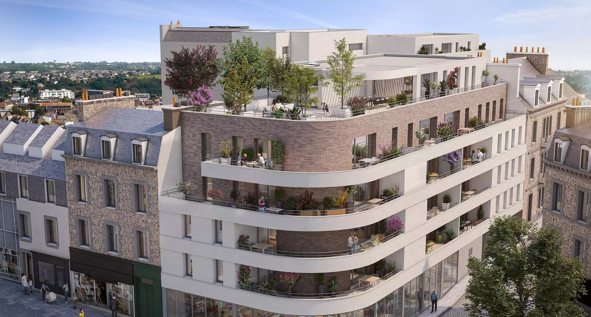 Perspective officielle du programme immobilier neuf Kalon an Arvor à Saint-Brieuc