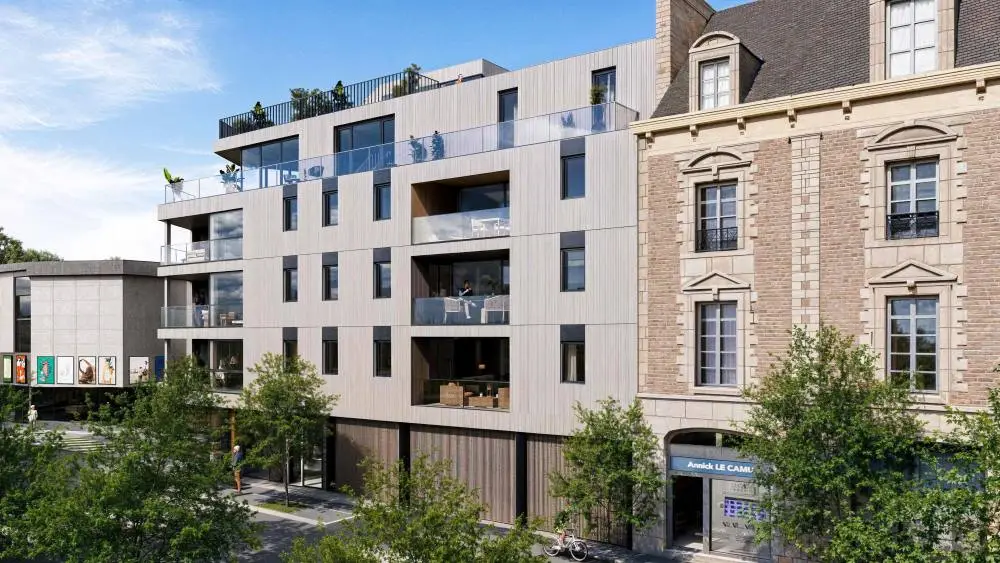 Perspective officielle du programme immobilier neuf Résidence N38 à Saint-Brieuc