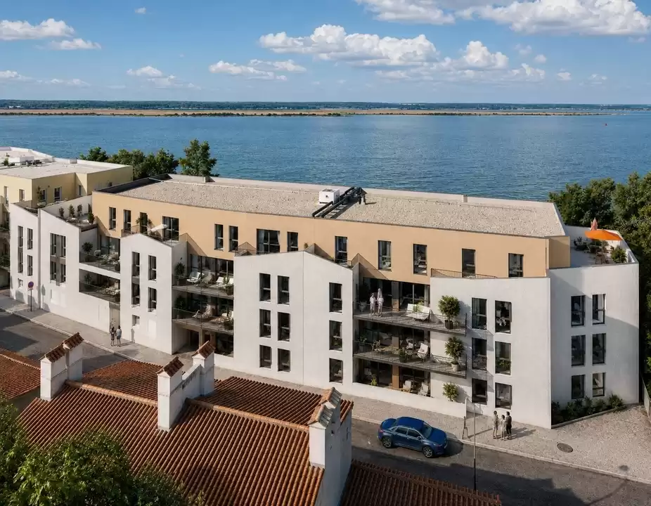 Visuel officiel du programme immobilier neuf Rivage à Paimbœuf, résidence contemporaine proche de l'estuaire de la Loire