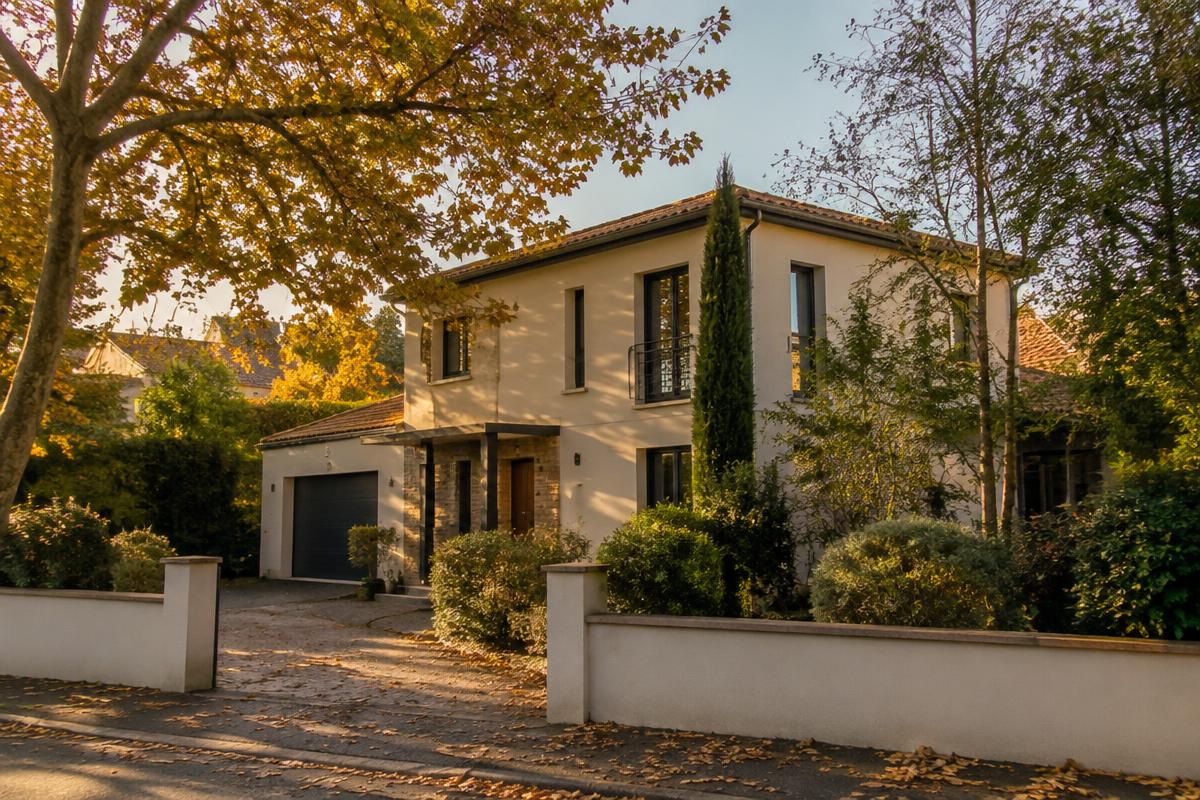 Résidence livrée depuis dix ans avec un jardin devenu mature