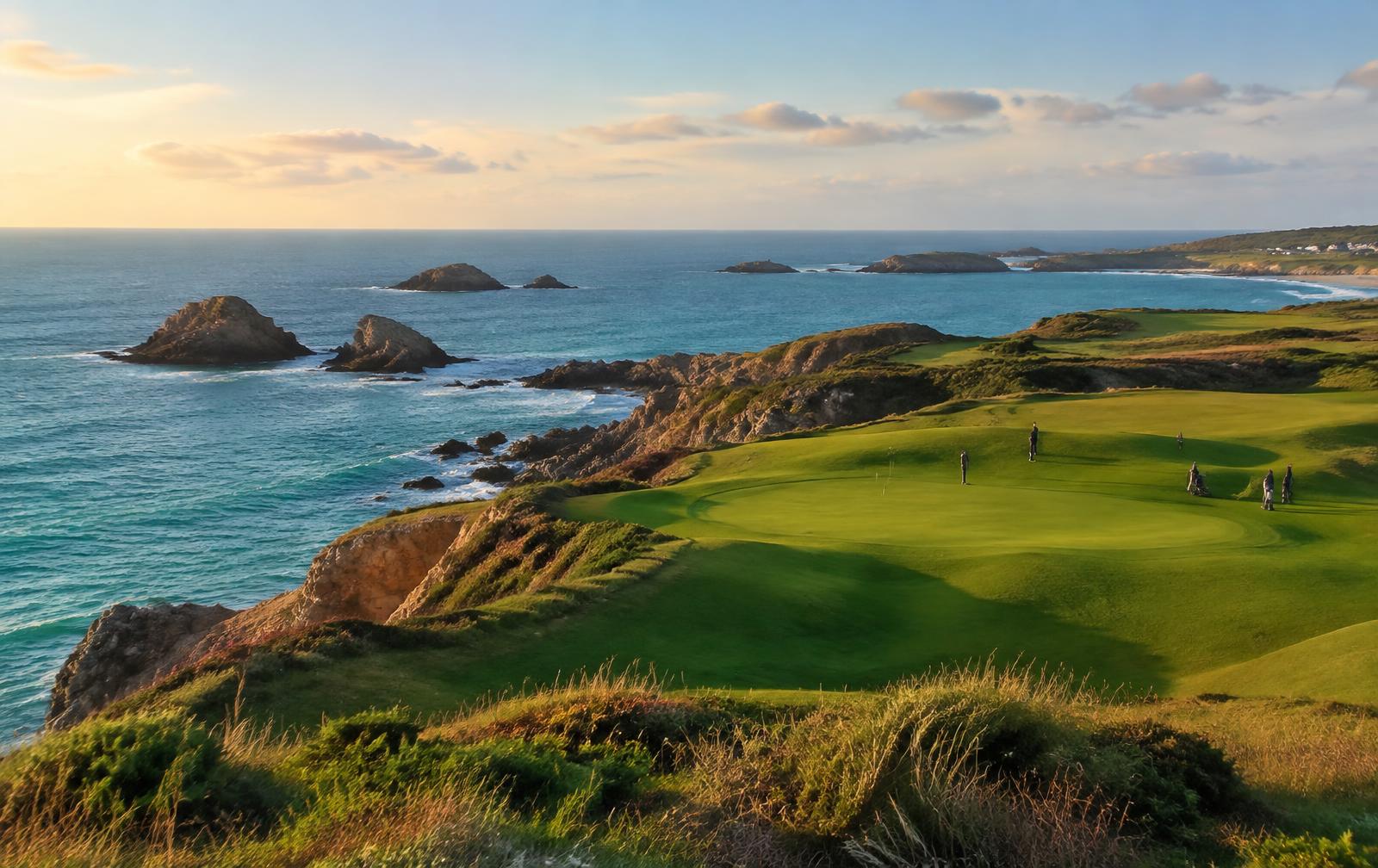 Golf en bord de mer à Saint-Briac-sur-Mer : greens, pins et littoral
