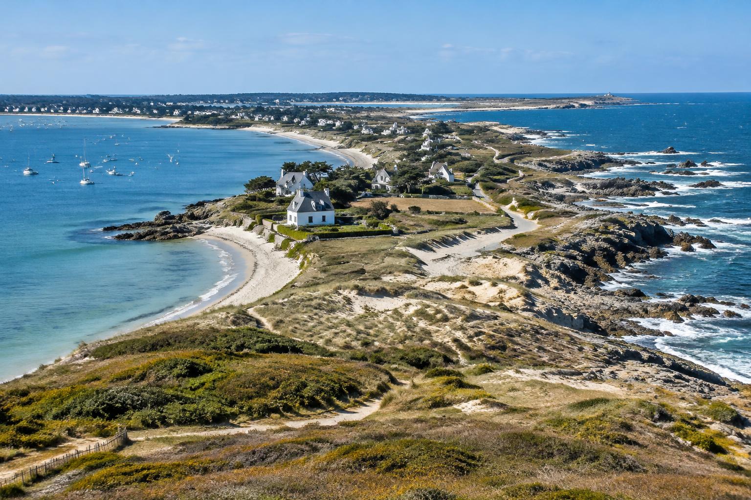 Illustration des paysages, des villages et du bord de l'eau : Presqu’île de Quiberon